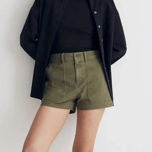 Madewell NWT The Perfect Vintage Fatigue Short Size 32 in Palm Tree